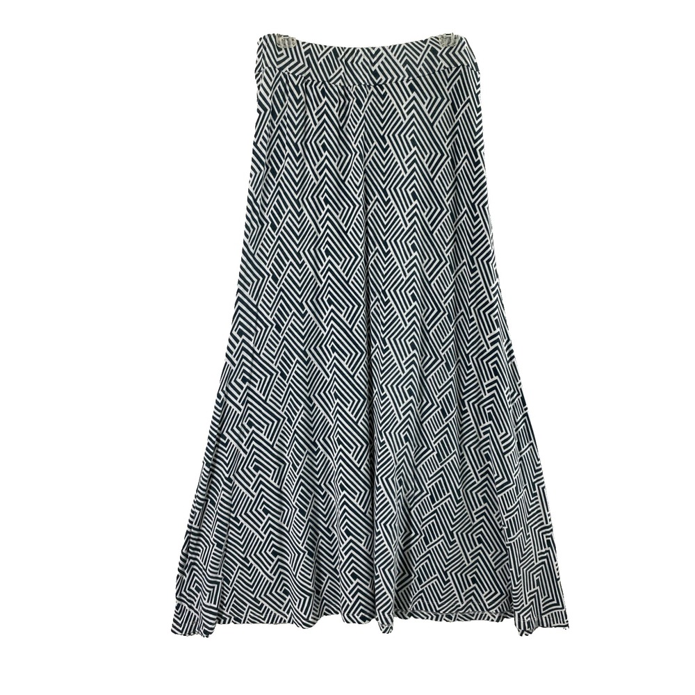 New Direction Maxi Skirt Womens Small Geo Print Boho Knit Casual Comfy Pull On